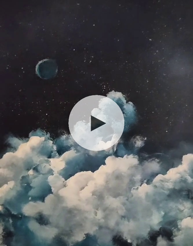 ArteDiAlina.com painting: Over the clouds